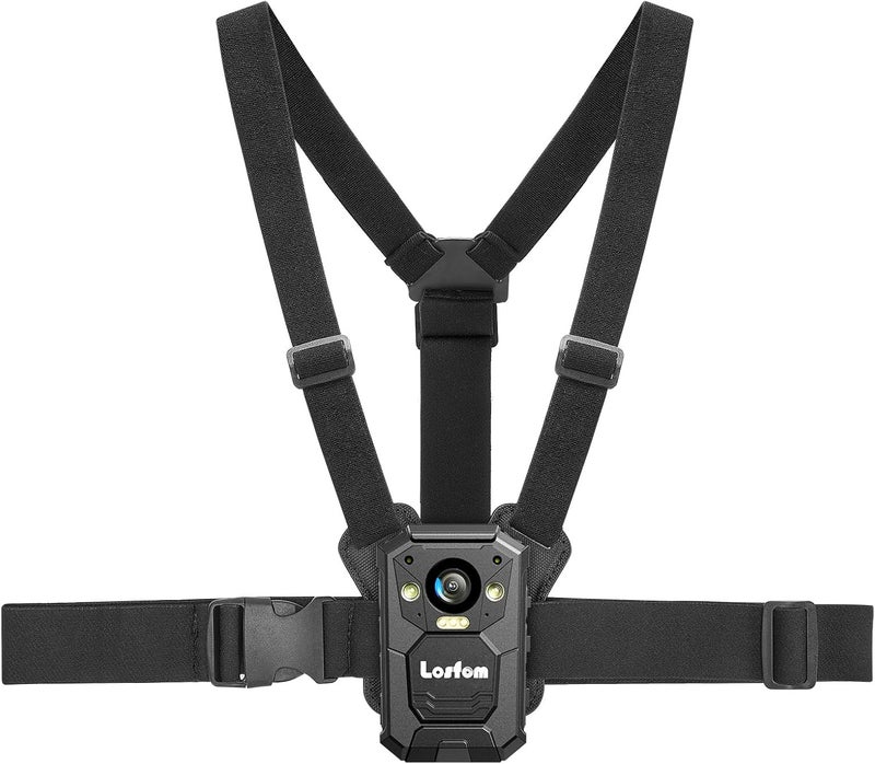 Losfom Store Body Camera Vest Mount,Adjustable Chest Strap Belt for All Brand Body Worn Camera,Dual Shoulder Body Cam Mount for Police,Sports,Hiking - Image 1